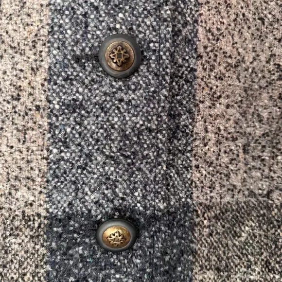 Avoca Ireland Gray Wool Plaid Check Jacket - Picture 5 of 7